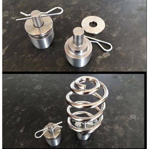 Weld spring mounts for - on,