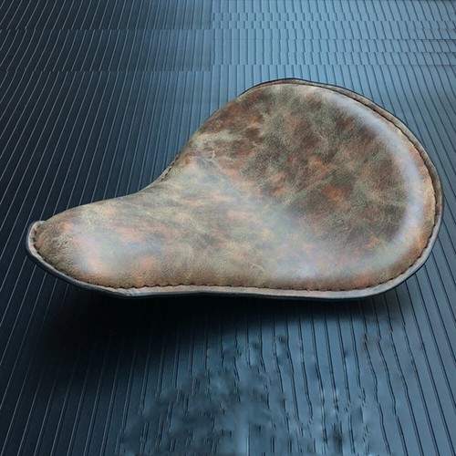 Aged brown motorcycle - brown,